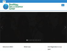 Tablet Screenshot of boothbayseaandsciencecenter.org
